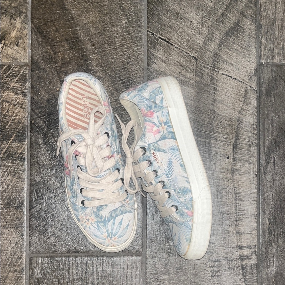 Taos Pastel Floral Canvas Sneakers
